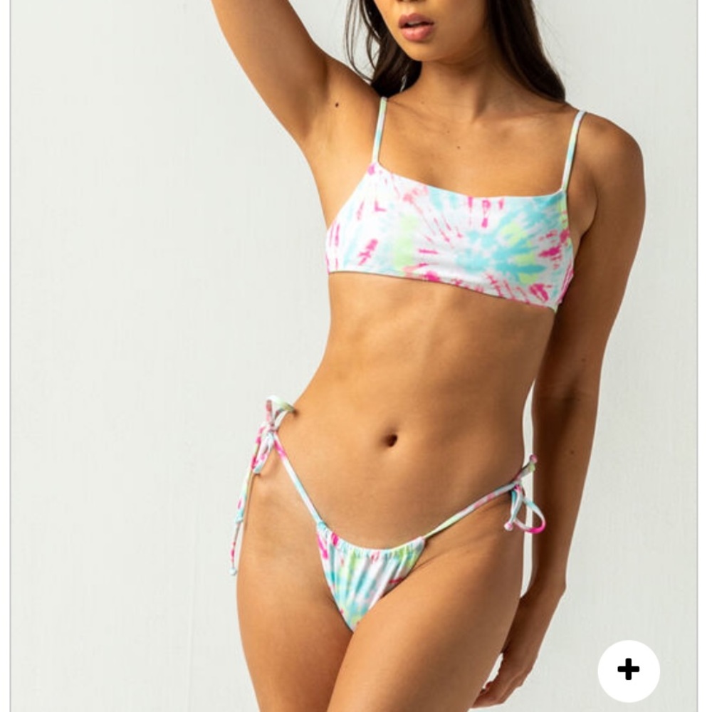 FULL TILT Tie Dye Square Neck Bikini 2pc M